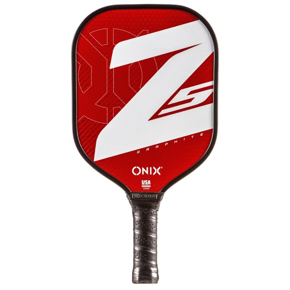 Onix 15.5'' Z5 Wide Body Pickleball Paddle - Red: Stiff Graphite Racquet, 8.125"